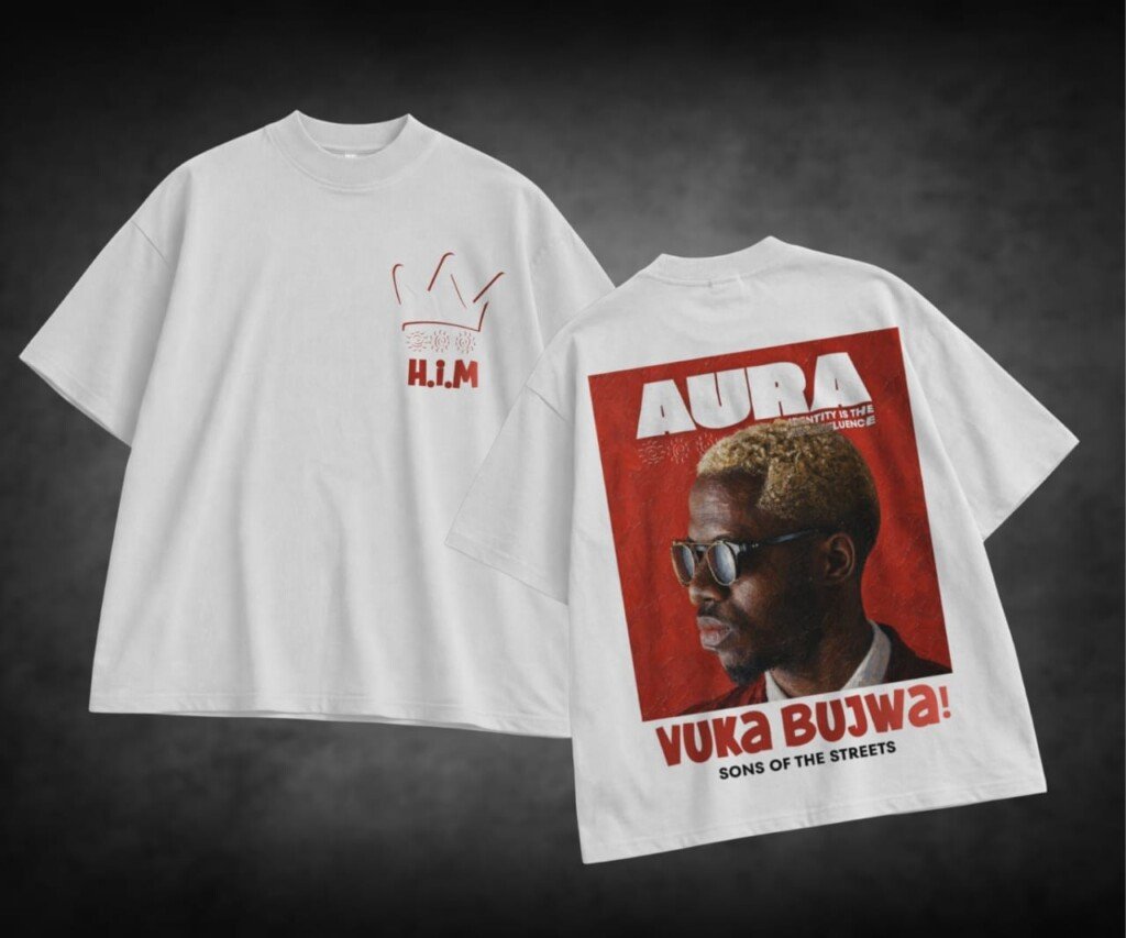 Aura "H.I.M" Oversized T-Shirt – White