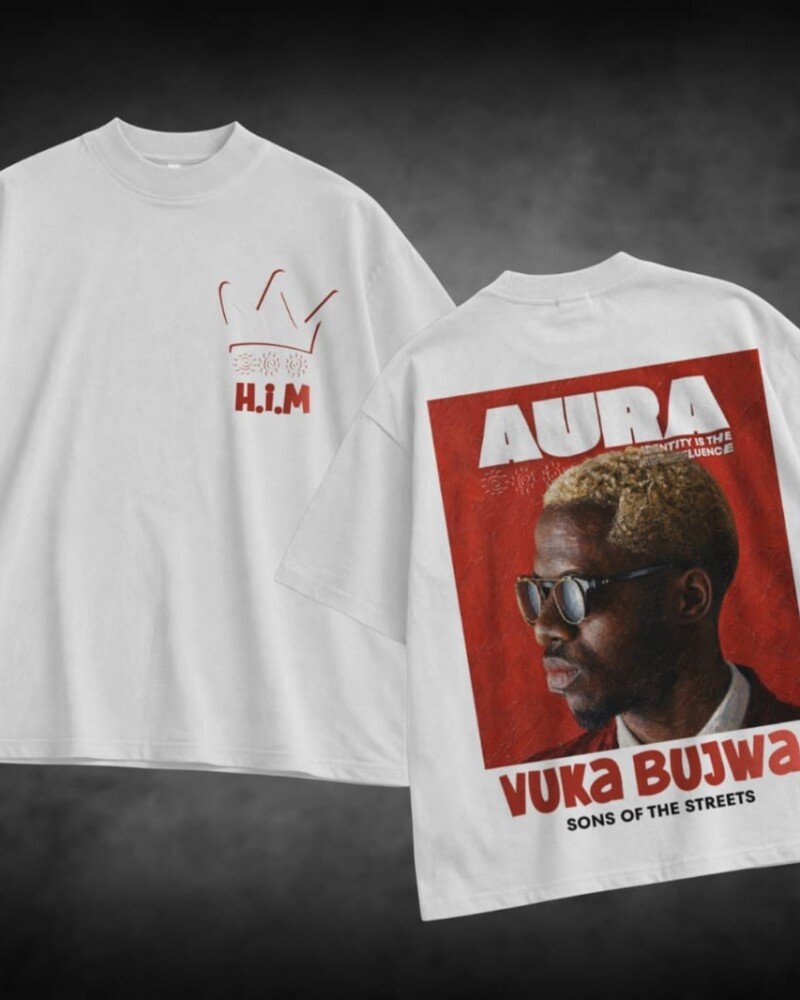 Aura "H.I.M" Oversized T-Shirt – White
