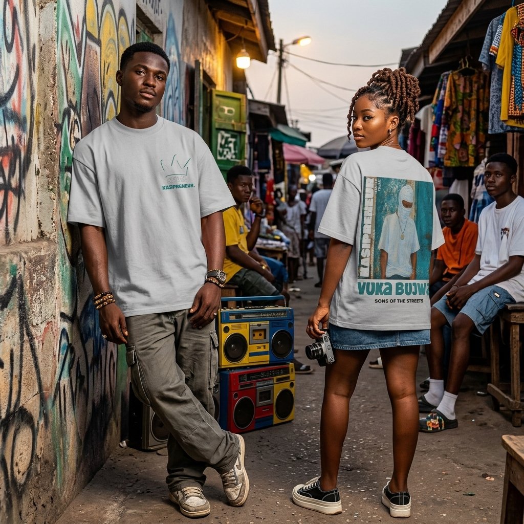 KASIPRENEUR Oversized T-Shirt - White - Image 2