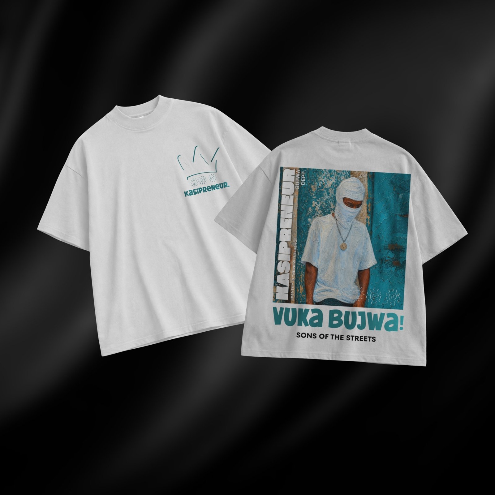 KASIPRENEUR Oversized T-Shirt - White
